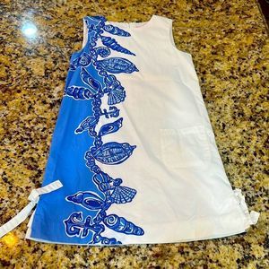 Lilly Pulitzer Girls Sirena Shift Dress Size 10